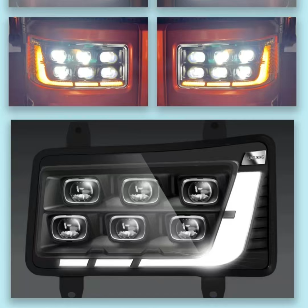 boco适用天V新悍V陆V途V全LED六透镜矩阵大灯超亮款带流水转向