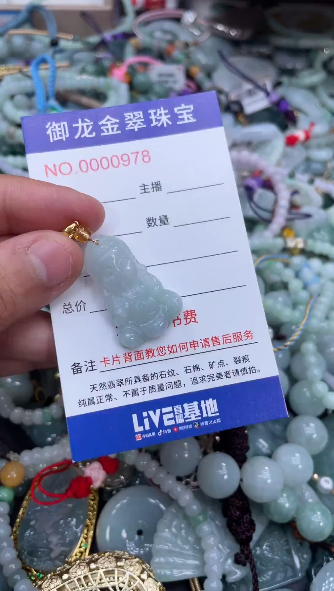 翡翠未镶嵌颈饰043