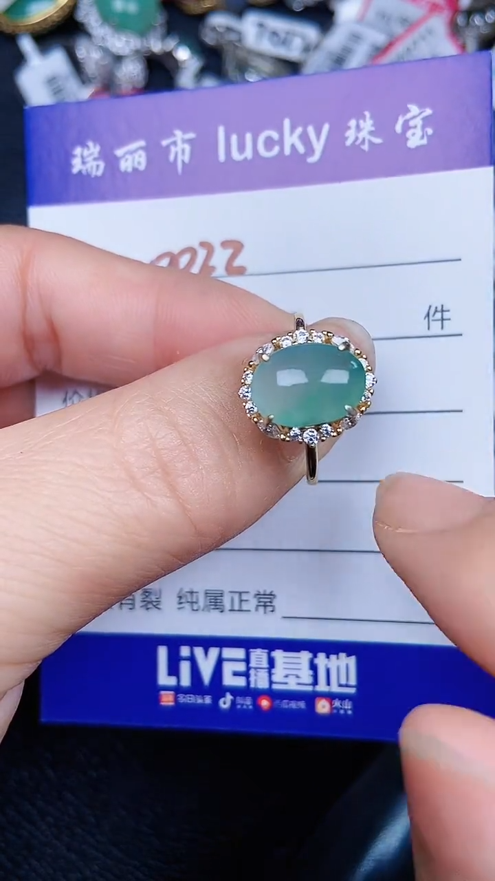 颈饰银S925镶嵌翡翠00022