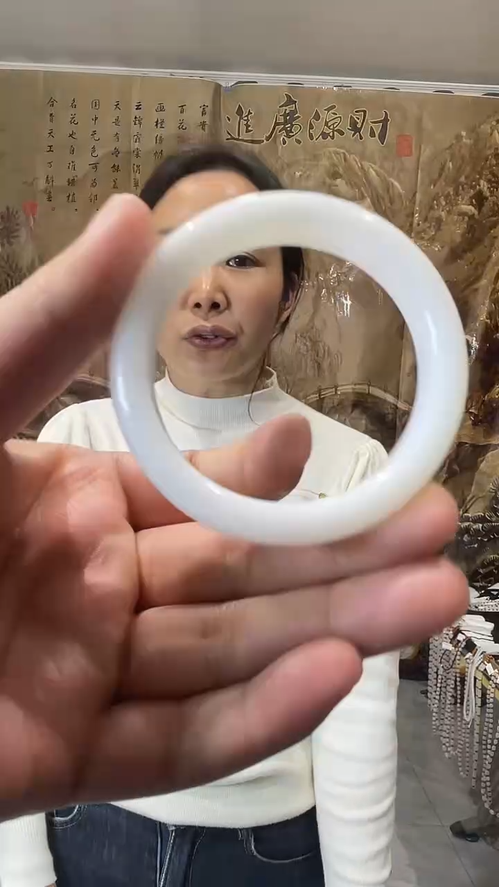 一级白轮胎手镯圈口备注下