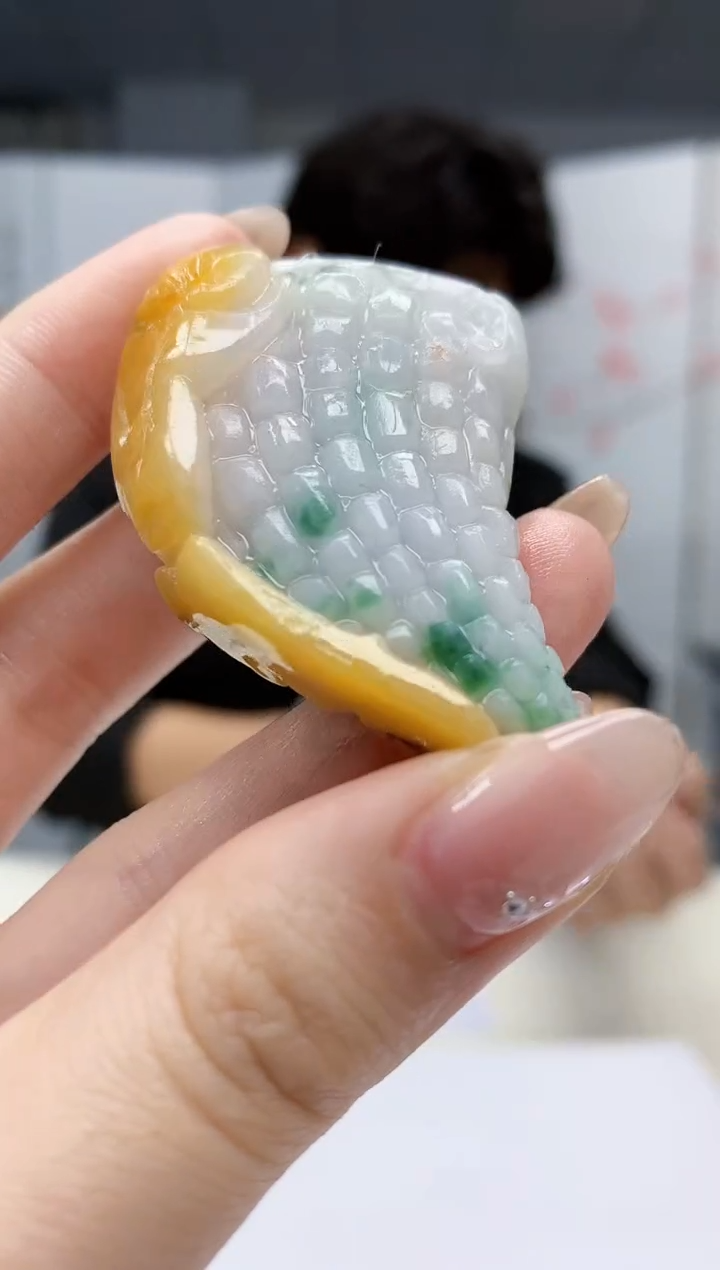 【闪购商品】定制翡翠未镶嵌5145jw-毛货挂件14