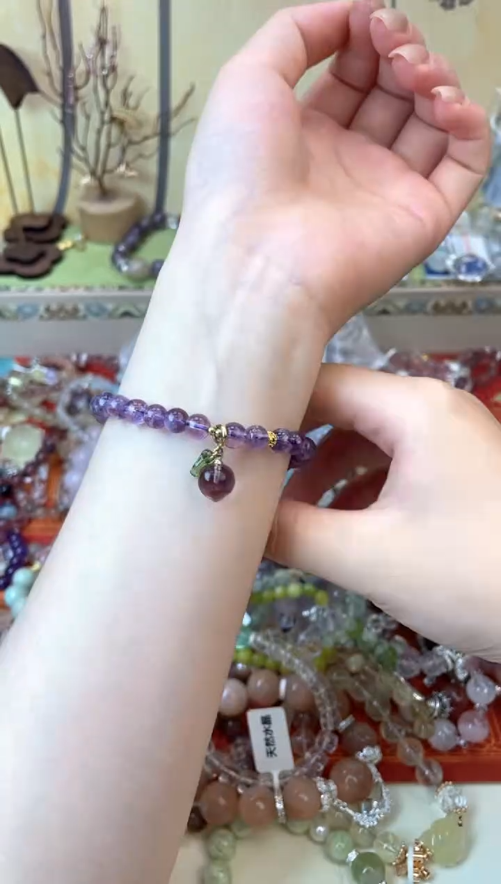 紫晶手链未镶嵌230手串