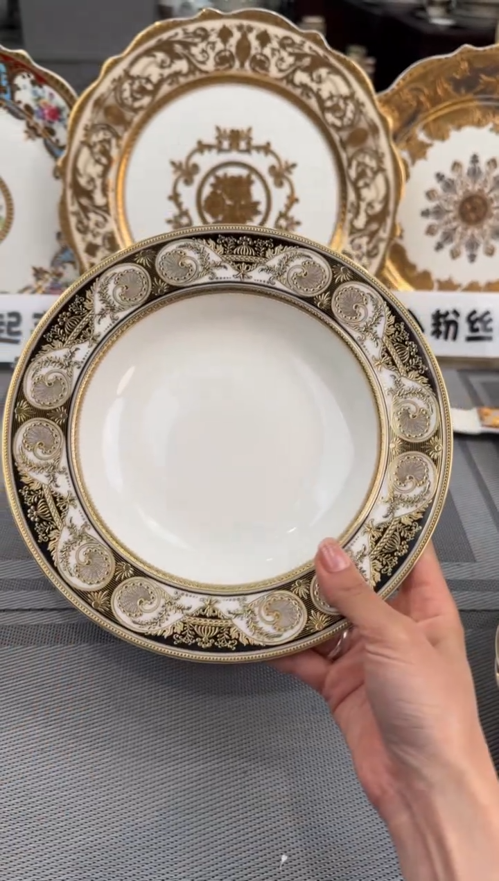 【闪购商品】瓷片8.5寸草帽盘  春节活动福利价