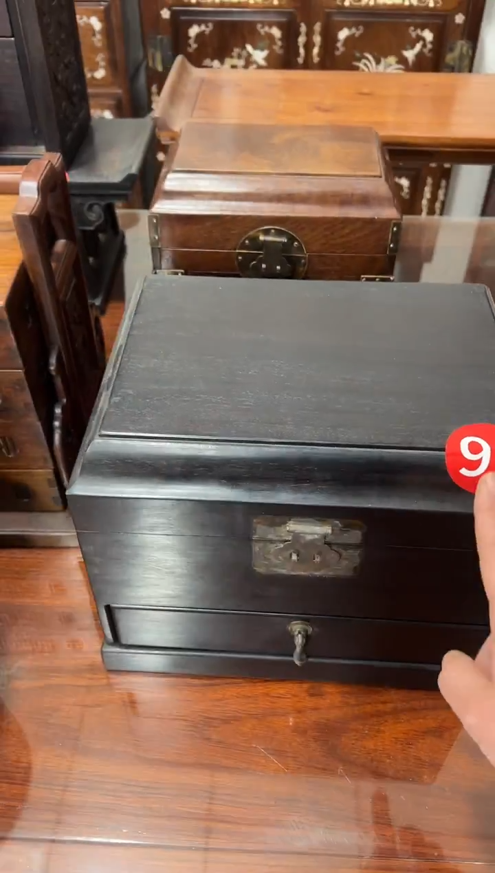 91紫檀木官帽箱1