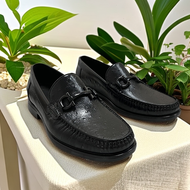 YPFL商务休闲乐福鞋男士皮鞋舒适百搭软底透气