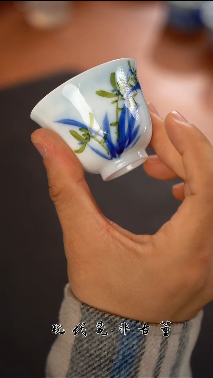 其他陶瓷正春堂兰花杯