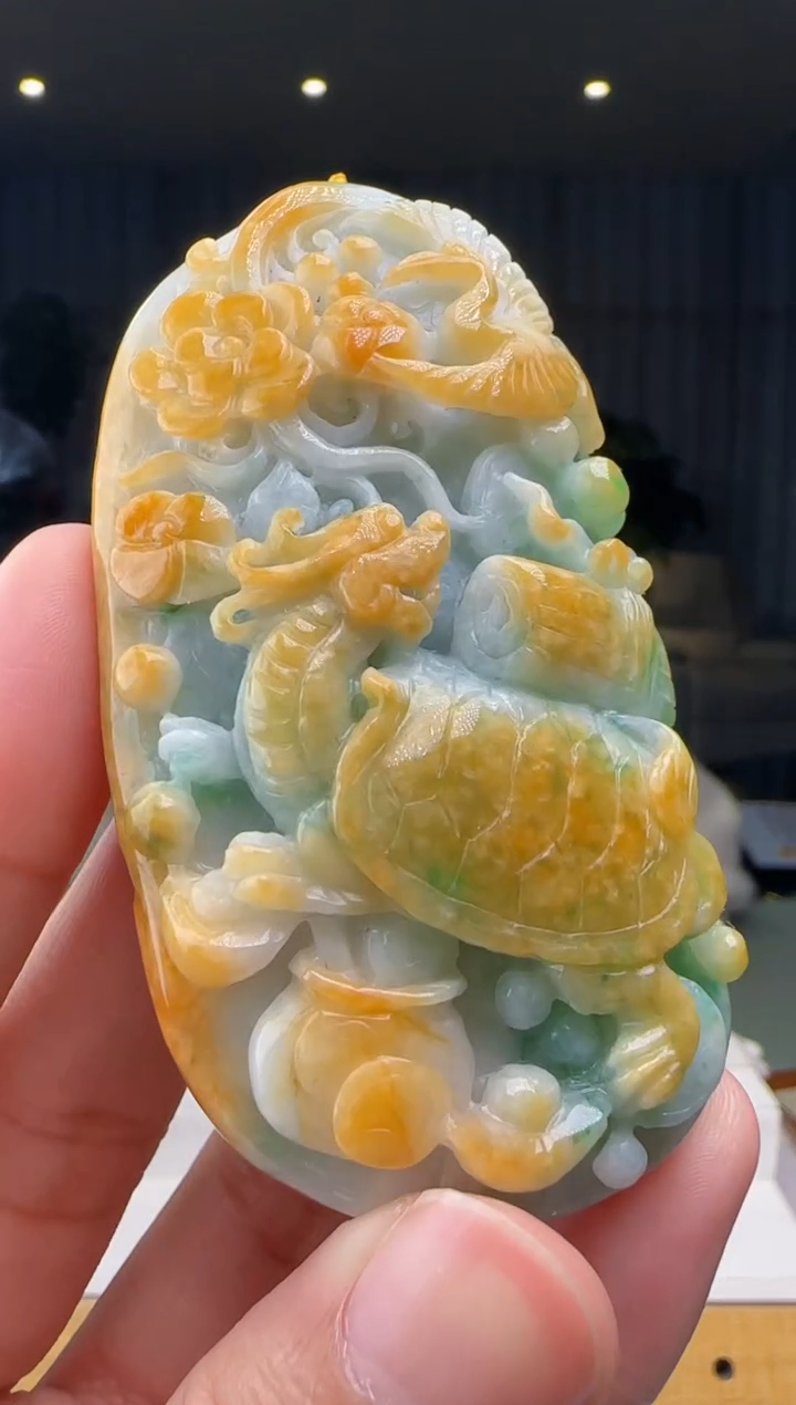 【闪购商品】翡翠吊坠(不含链)未镶嵌XM@@960Q3J14714