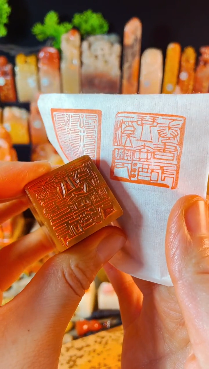 【闪购商品】巴林石印石手工篆刻《一卷书一张琴一壶酒..》3.0