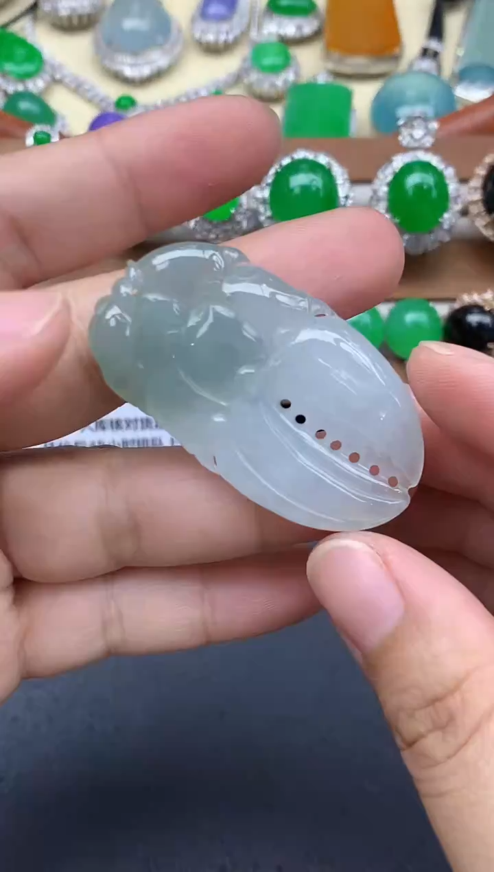 颈饰未镶嵌翡翠264-中国好珍宝