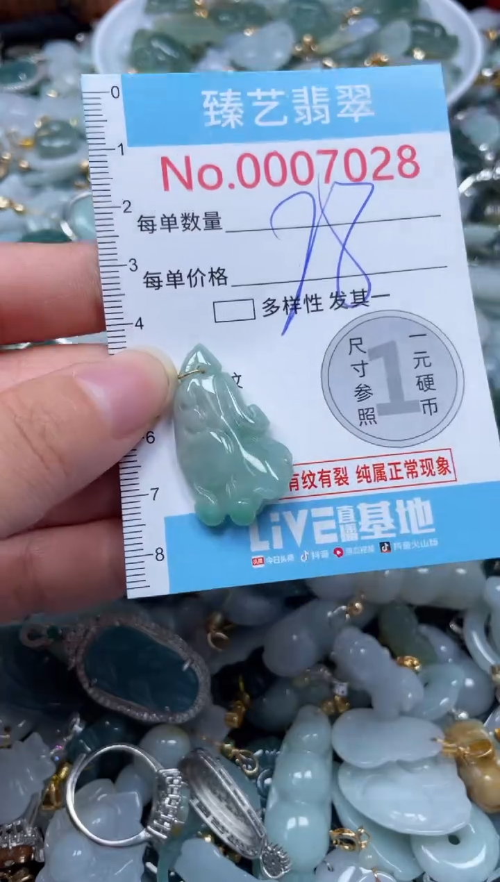 颈饰未镶嵌翡翠7028