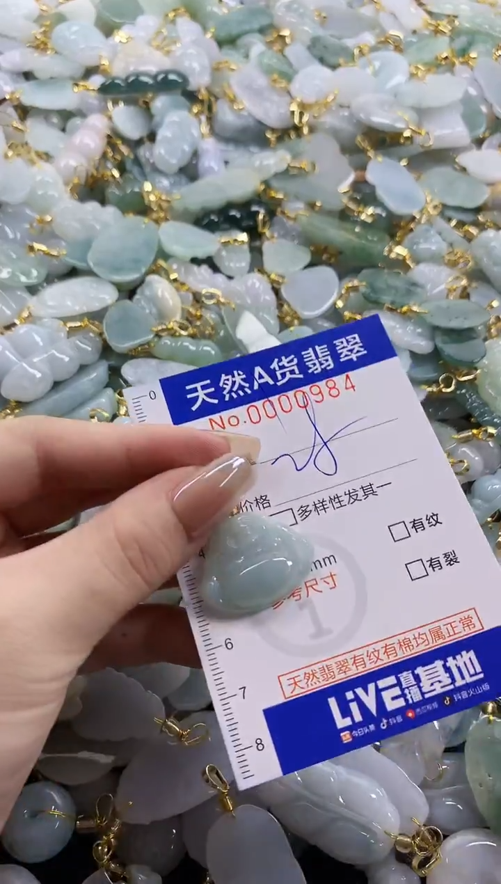颈饰未镶嵌翡翠天然A货翡翠