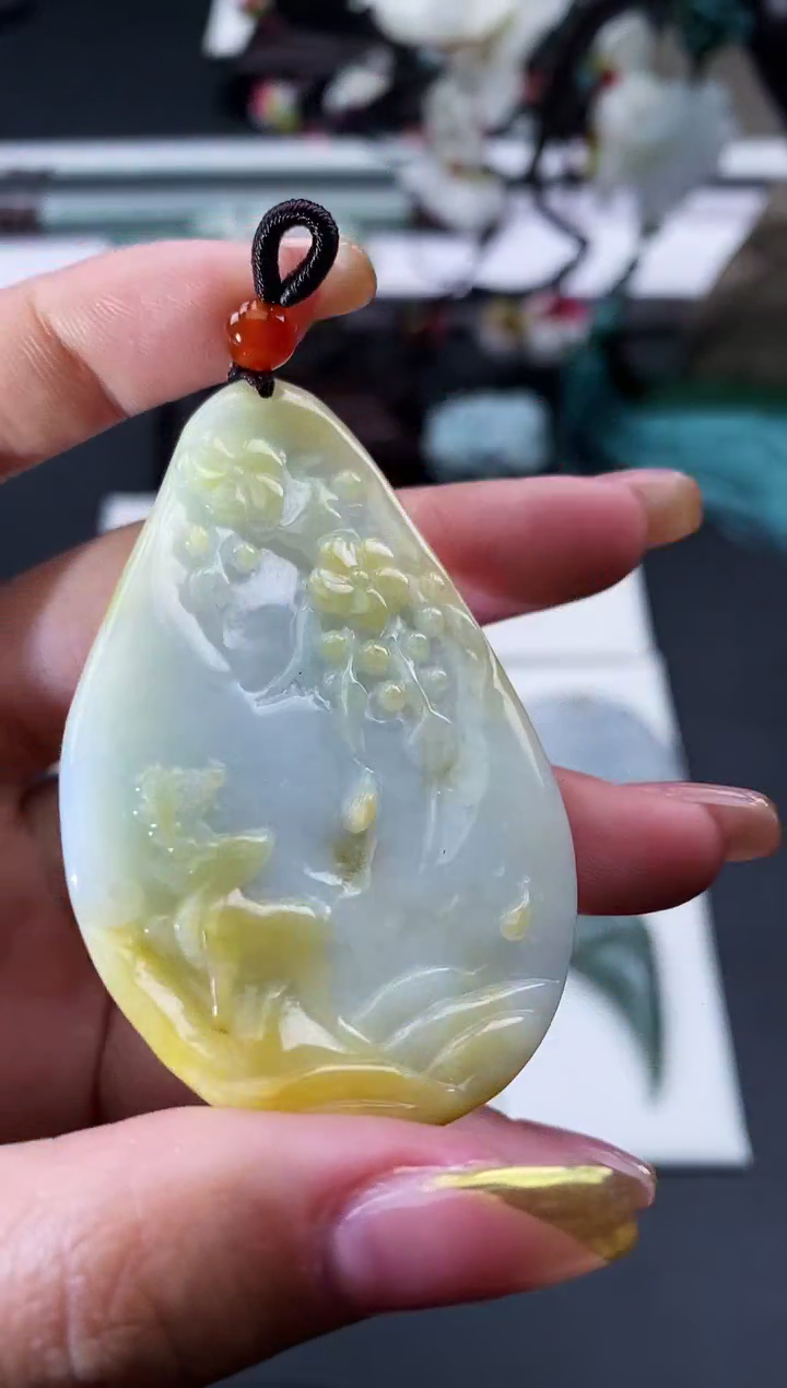 【闪购商品】翡翠颈饰未镶嵌天然缅甸翡翠A货