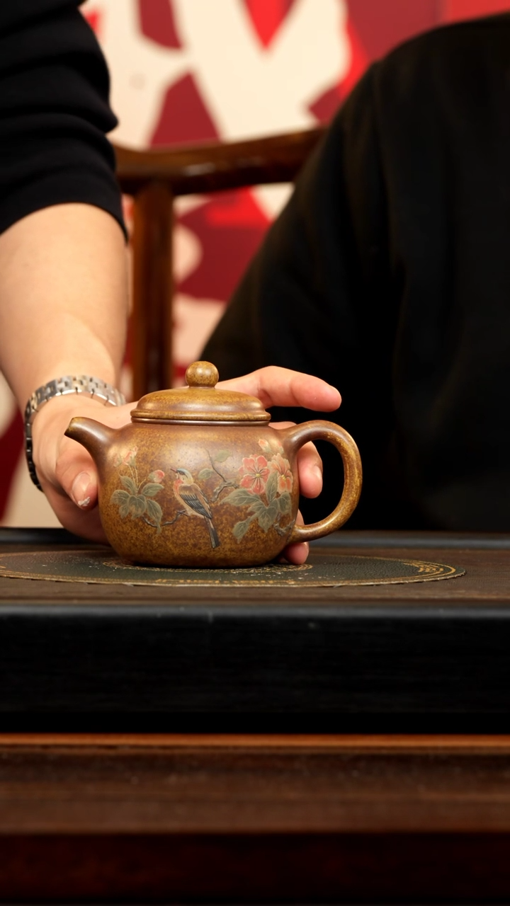 【闪购商品】紫砂茶壶YJB 柴烧 匏尊 300cc