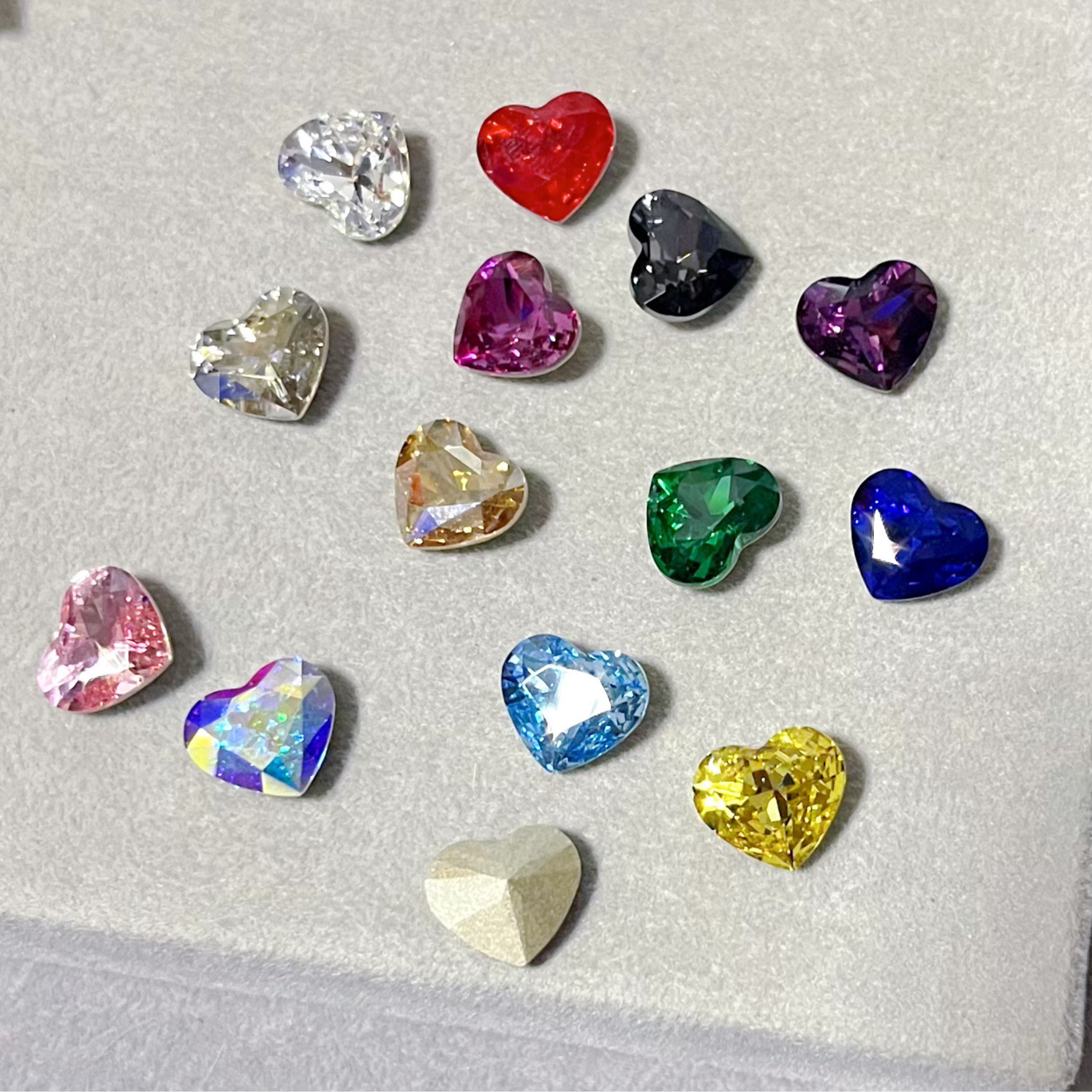 奥地利正品华子4815 爱心尖底华子奢华超闪美甲饰品