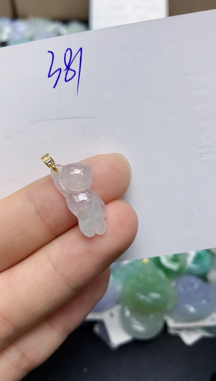 颈饰未镶嵌翡翠天然缅甸翡翠A货翡翠百元以上9元证书费自理