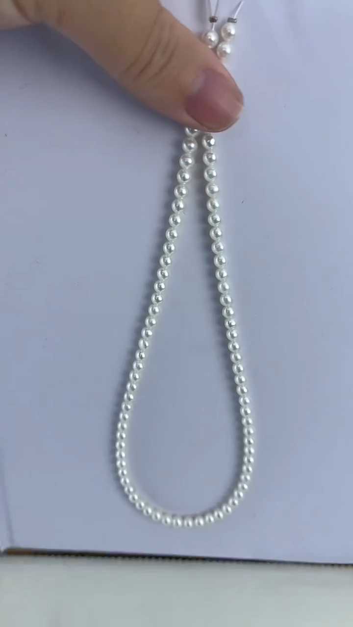 【闪购商品】淡水珍珠颈饰未镶嵌18天然极光珍珠小米珠项链4-5