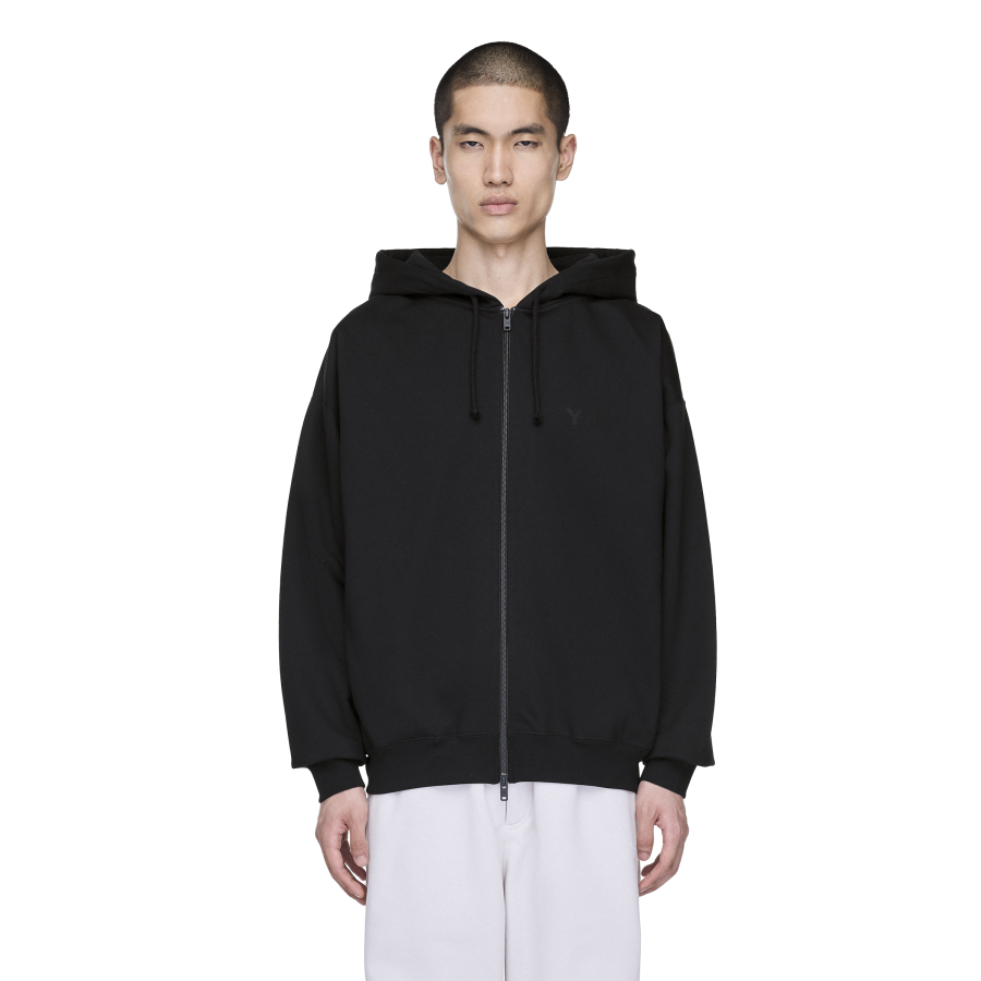 Y-3/Y-3（53-KA3107）黑色基础版休闲运动拉链开衫连帽卫衣外套