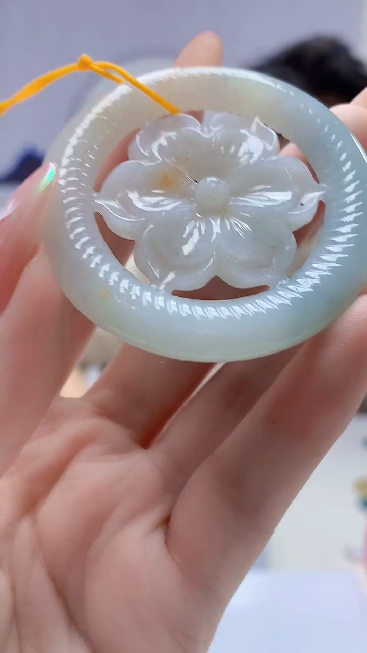 【闪购商品】定制翡翠未镶嵌1502DD-毛货挂件111