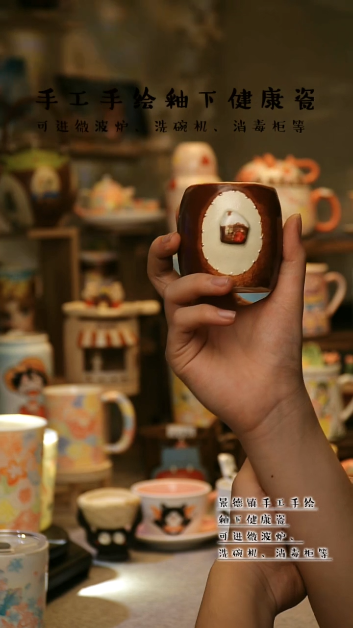 【闪购商品】杯景德镇高温釉下彩&A603