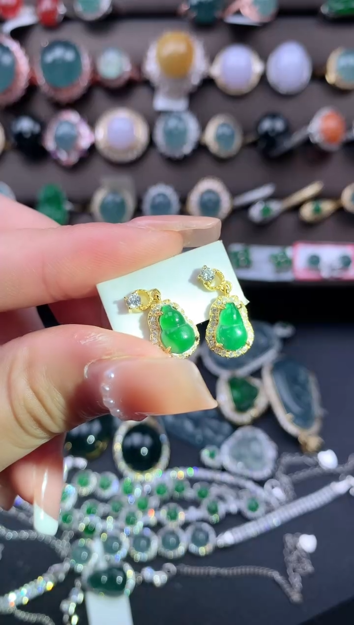 【闪购商品】翡翠戒指银S925镶嵌52141