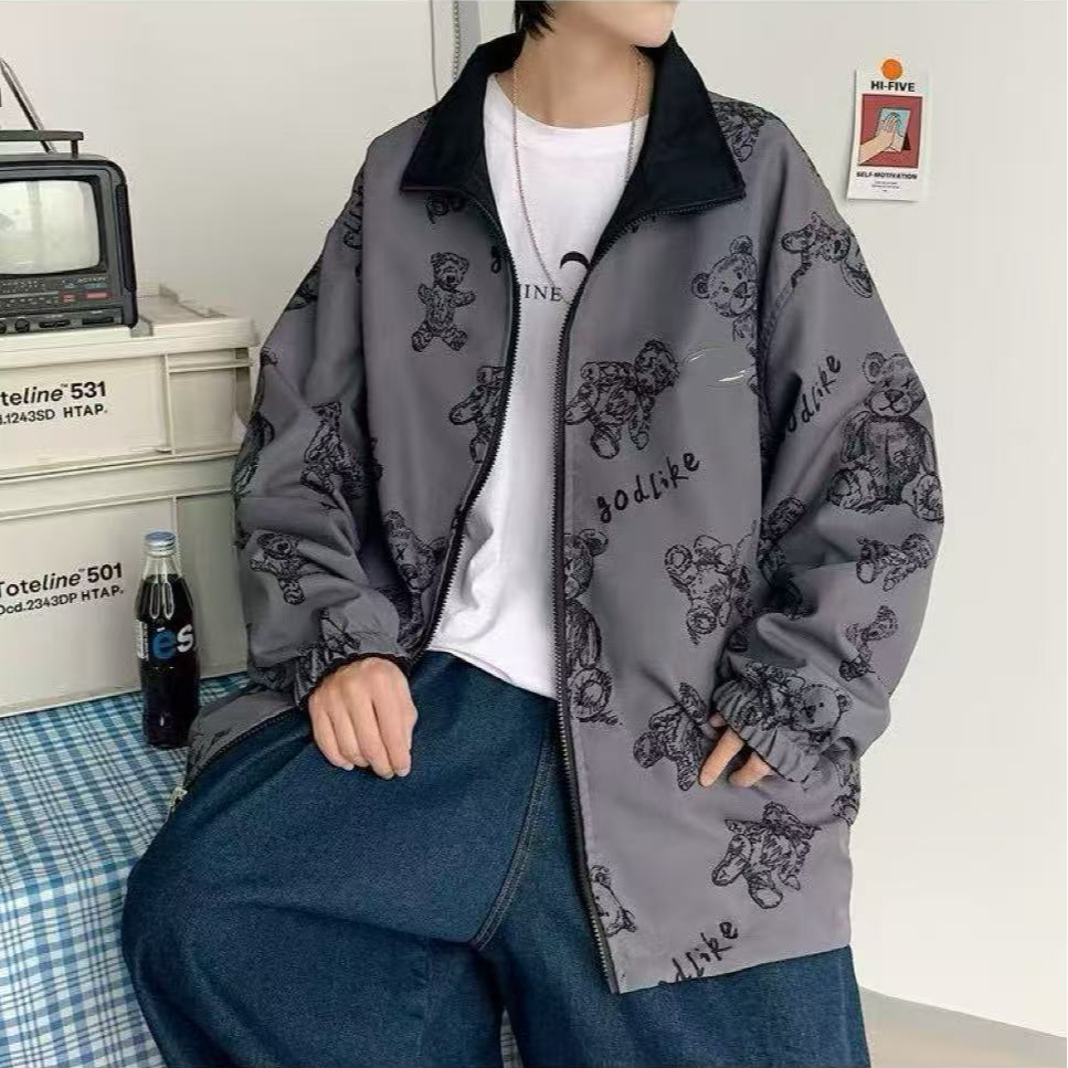 6号 经典-情侣百搭休闲冬季保暖小熊外套