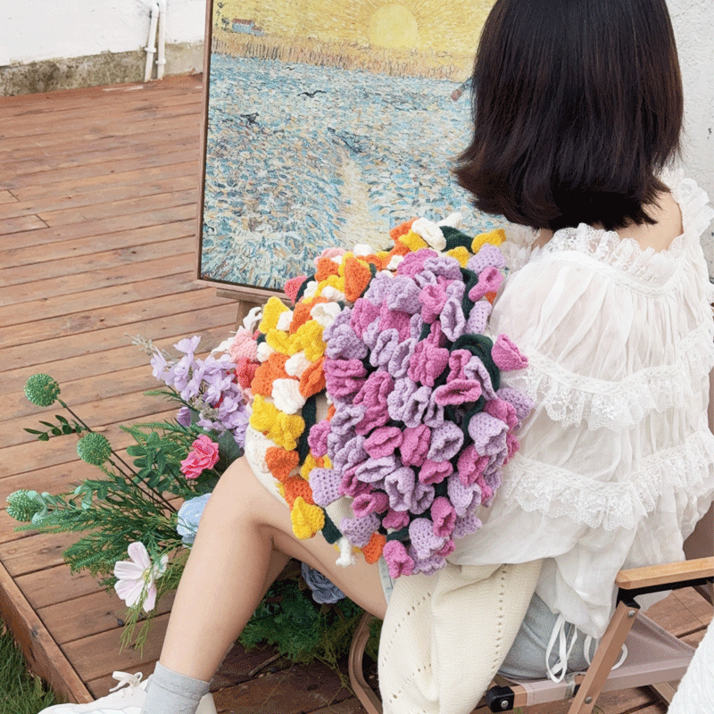 成品玫瑰花束毯子现货出售送闺蜜女友生日礼物七夕节礼品鲜花披肩