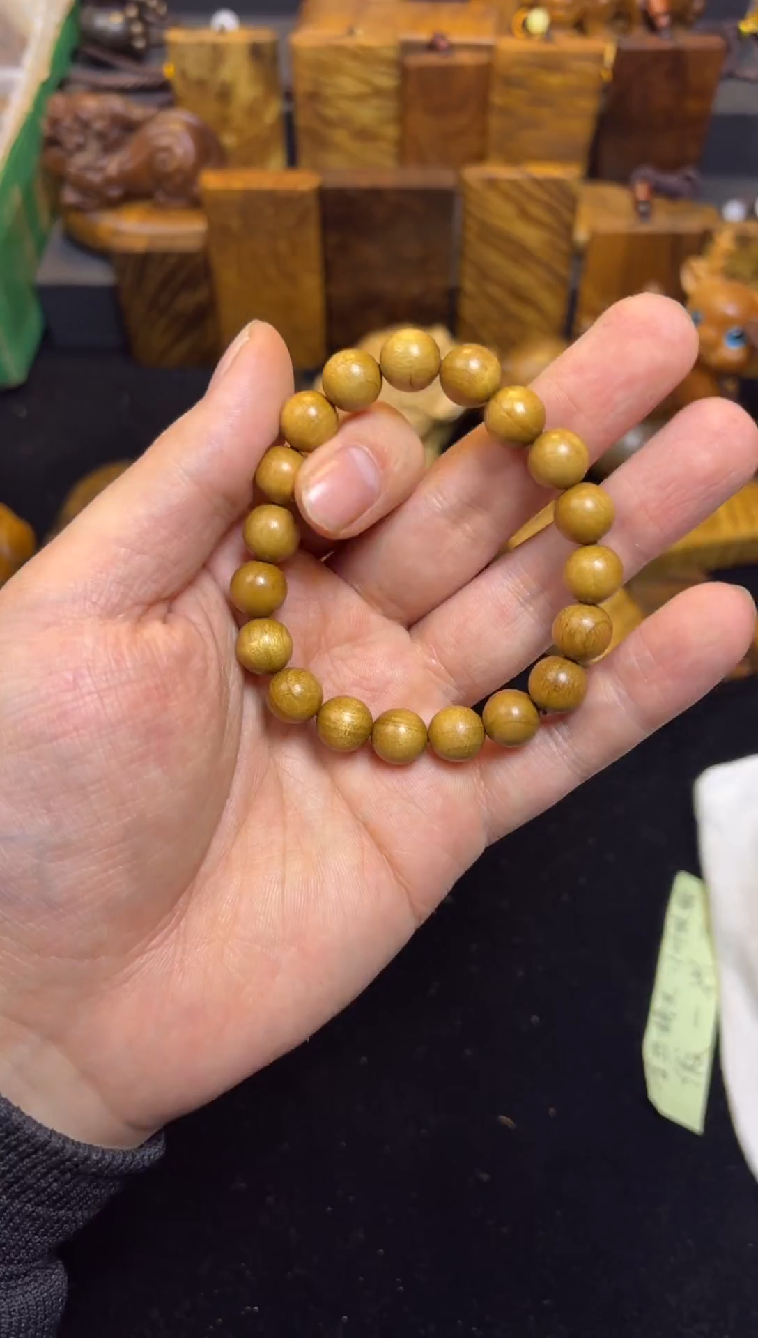 【闪购商品】楠木（金丝楠）手串/手链1.0黄手串97