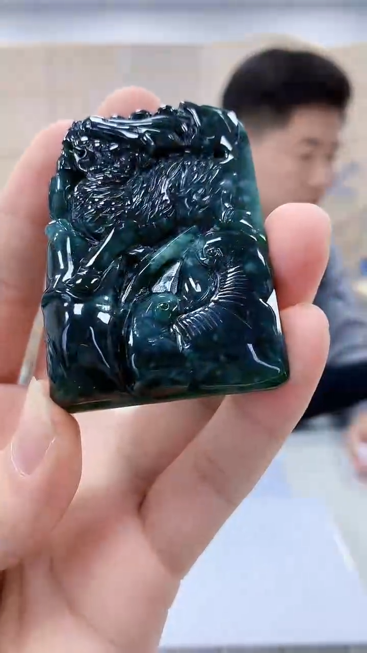 【闪购商品】定制翡翠未镶嵌4917bb-毛货挂件16