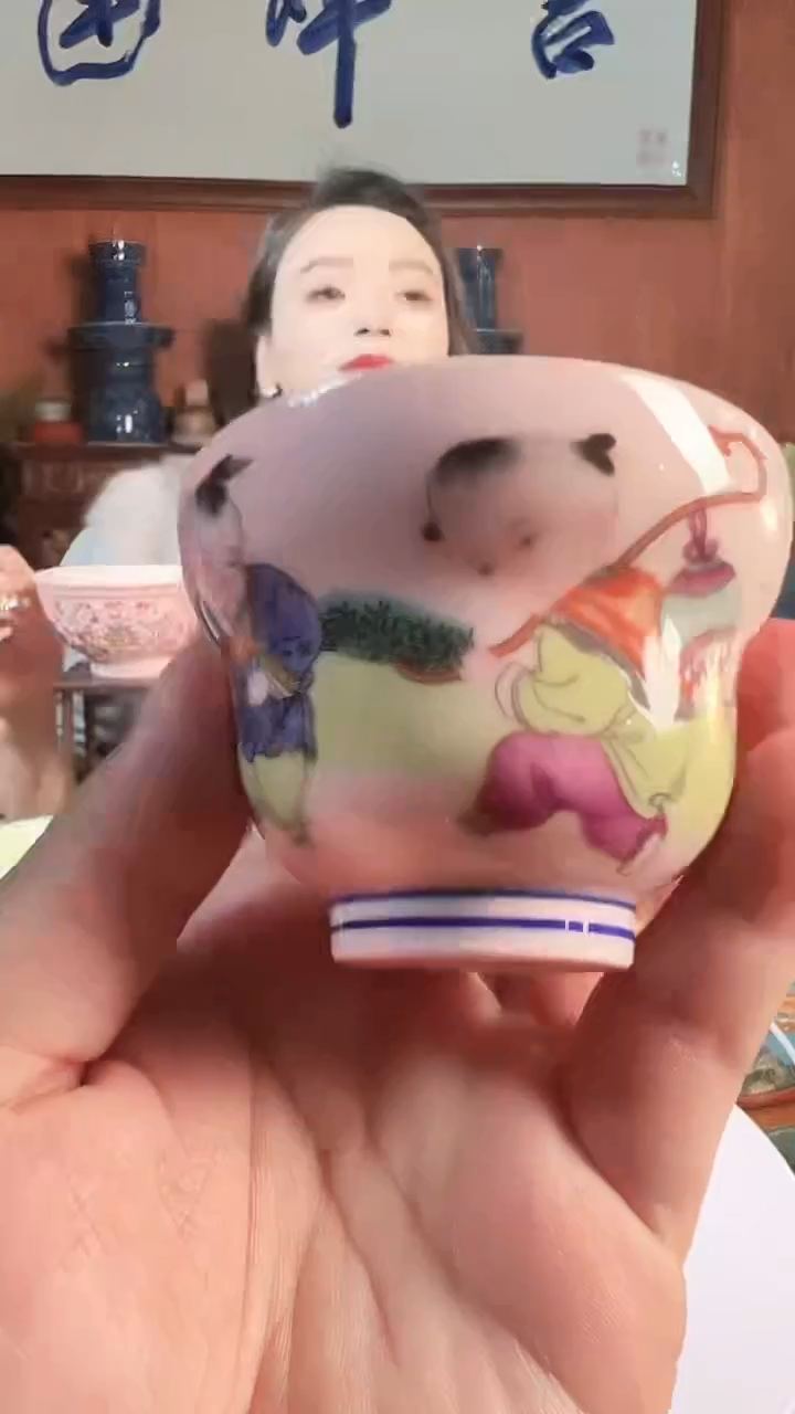 摆件陶景德镇陶瓷青花摆件3