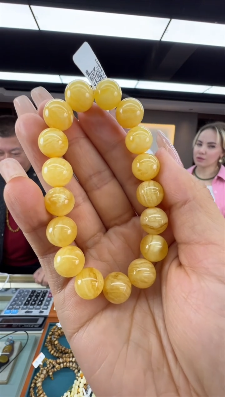 【闪购商品】琥珀手链未镶嵌31秒拼号