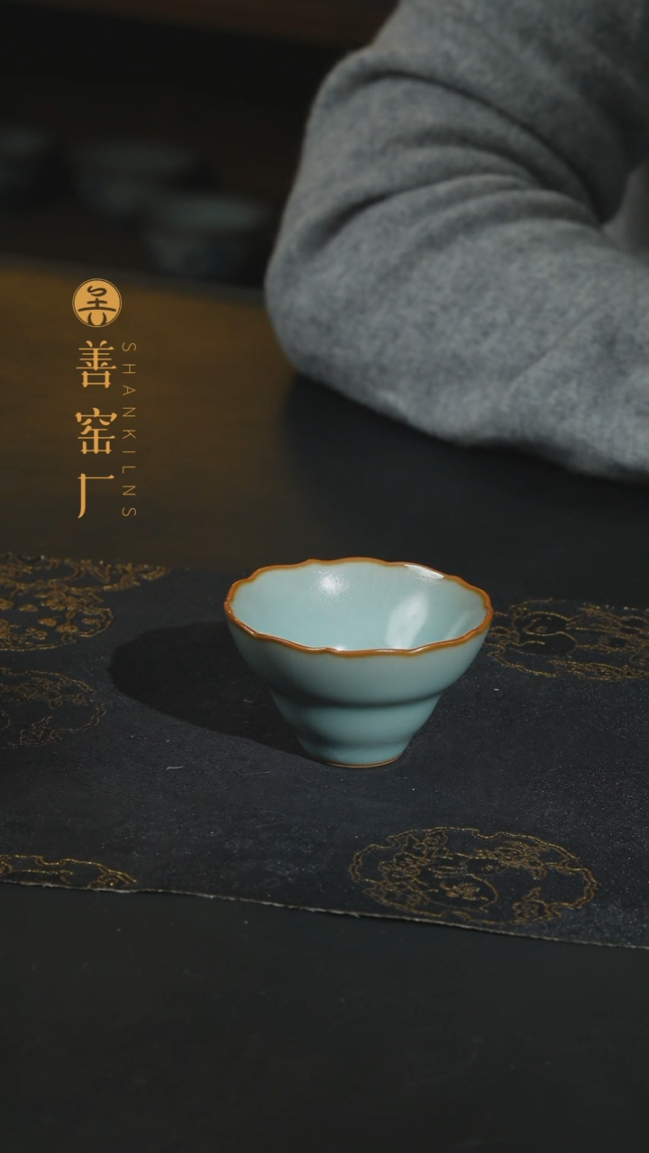 【闪购商品】善窑厂汝窑直播佛手杯