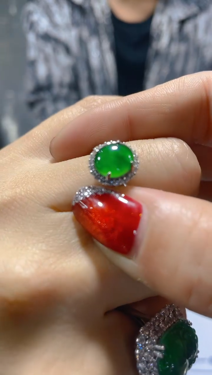 【闪购商品】翡翠戒指未镶嵌天然A货翡翠多样性发货拍一发一