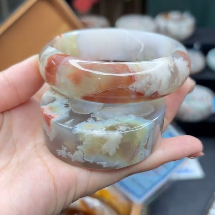 非金属布艺手镯 琦丽雅樱花手镯61圈口2233