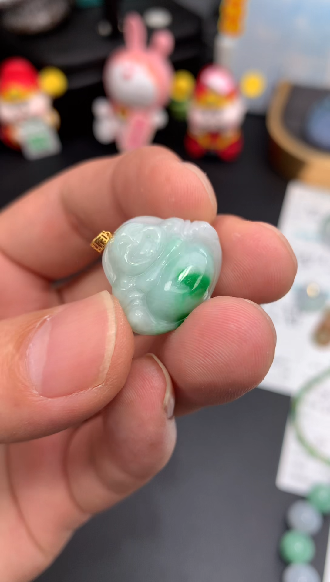 定制翡翠18K金镶嵌模式推广期48小时鉴赏期