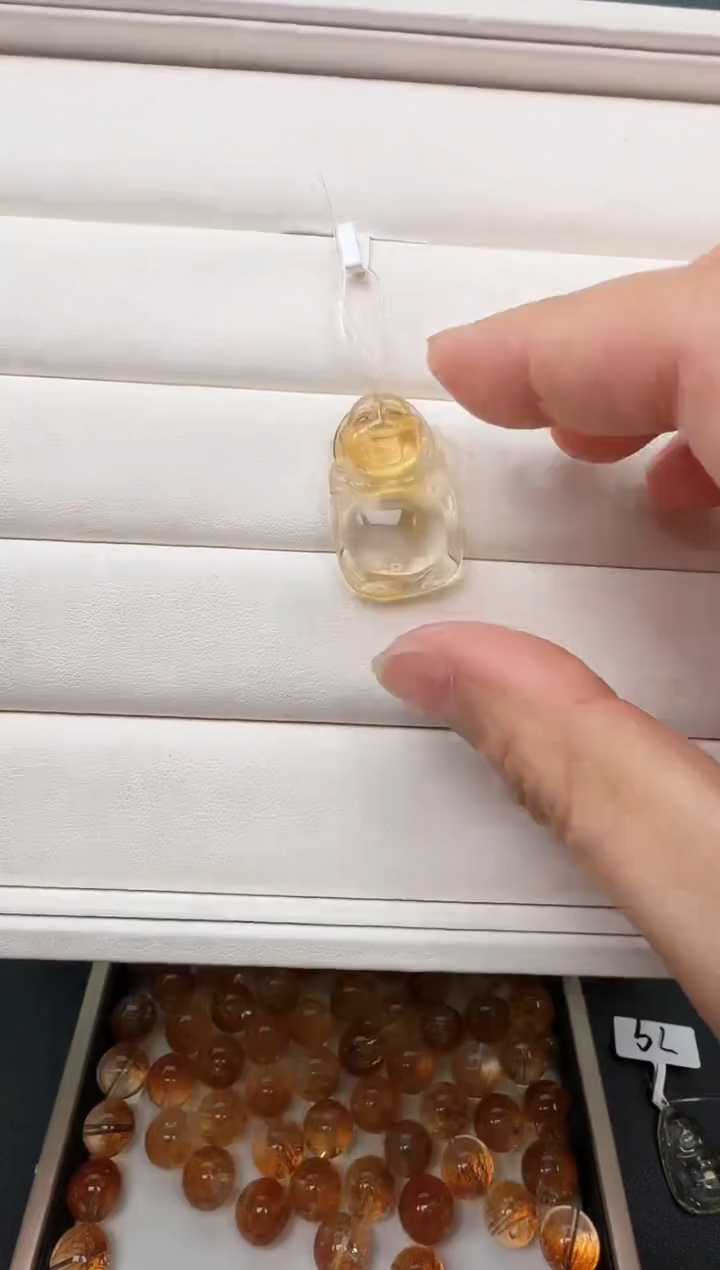 吊坠(不含链)未镶嵌水晶心**青44a拍十发一个