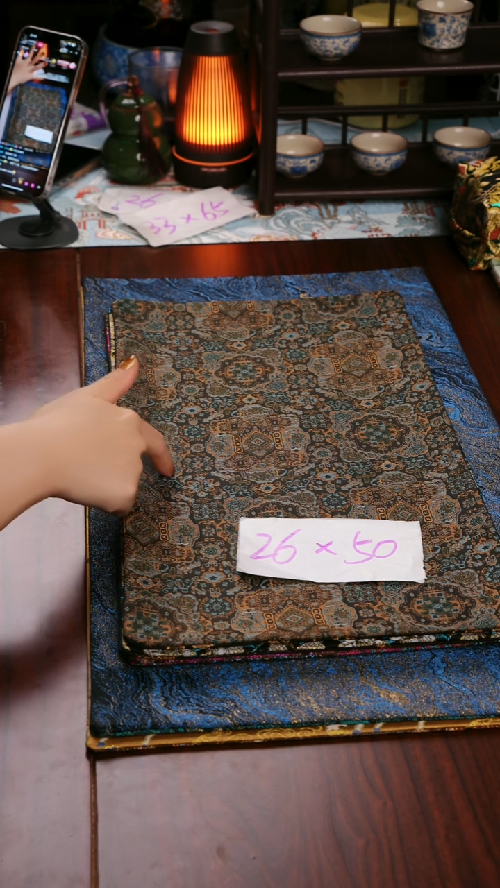 【云锦双面】中国风干泡织锦茶席26*50