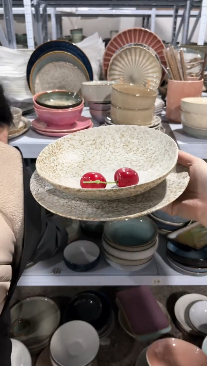 【闪购商品】瓷片外贸尾货瑕疵满20包邮X2 中盘异型深盘