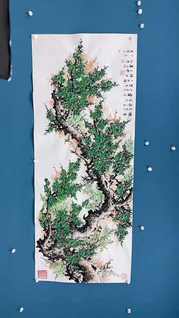 【闪购商品】国画1.12-王夫怀八尺绿梅38