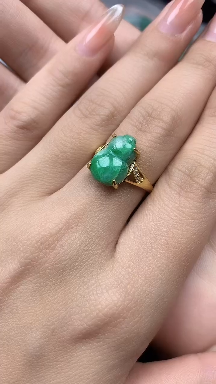 【闪购商品】翡翠戒指银S925镶嵌 戒指