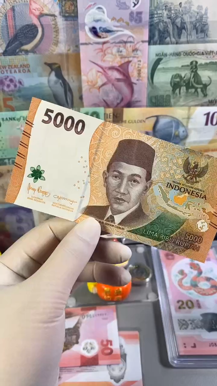 纸币印度尼西亚5000卢比 2022年版纸币