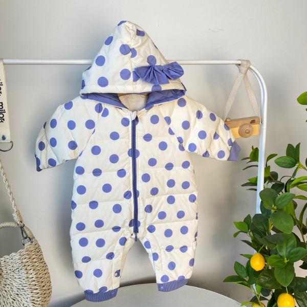 【7227】米乐熊 波点羽 绒哈衣