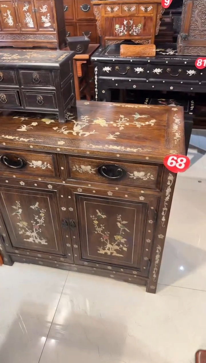 【闪购商品】木木艺缅花镶嵌柜子5800.8888