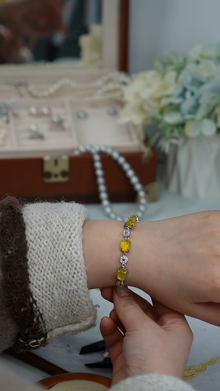 【闪购商品】玛瑙/玉髓手链合金手链