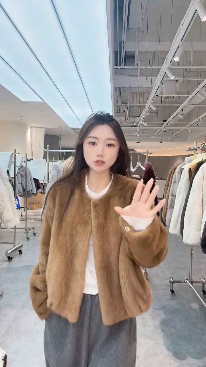 水貂皮草外套C59627