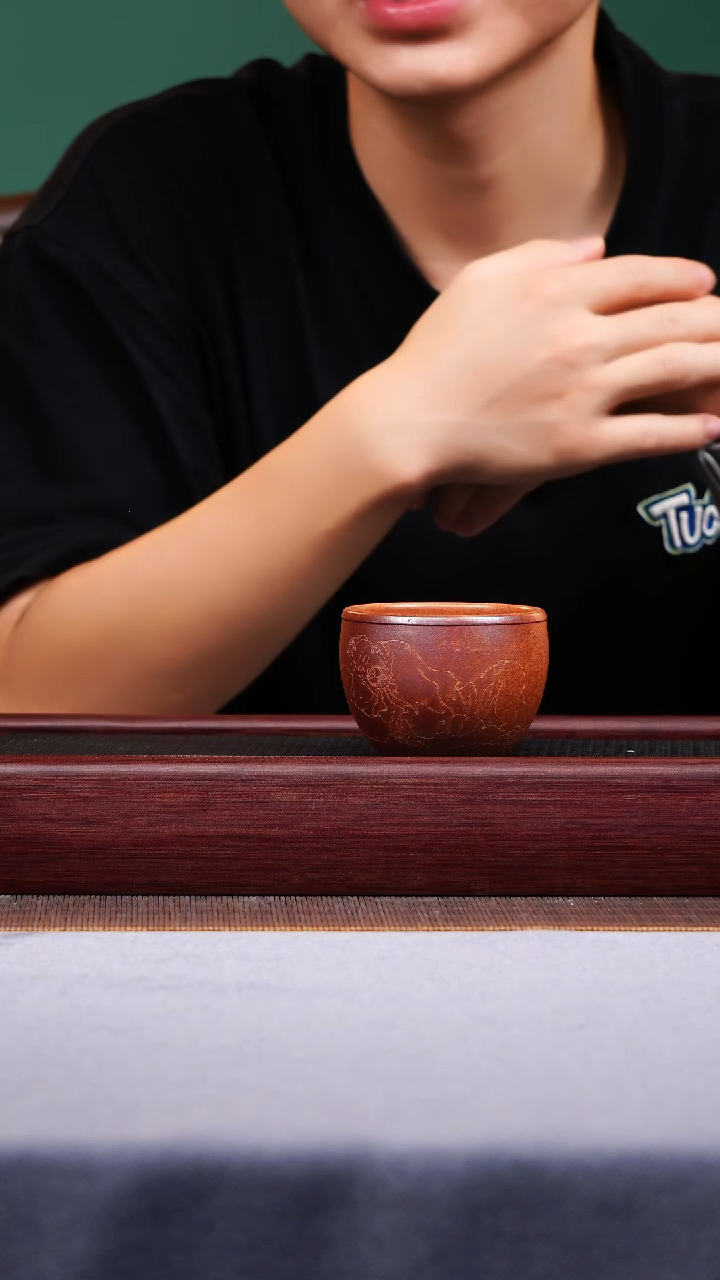 茶壶紫砂宜兴原矿紫砂作品  桃花泥柴烧