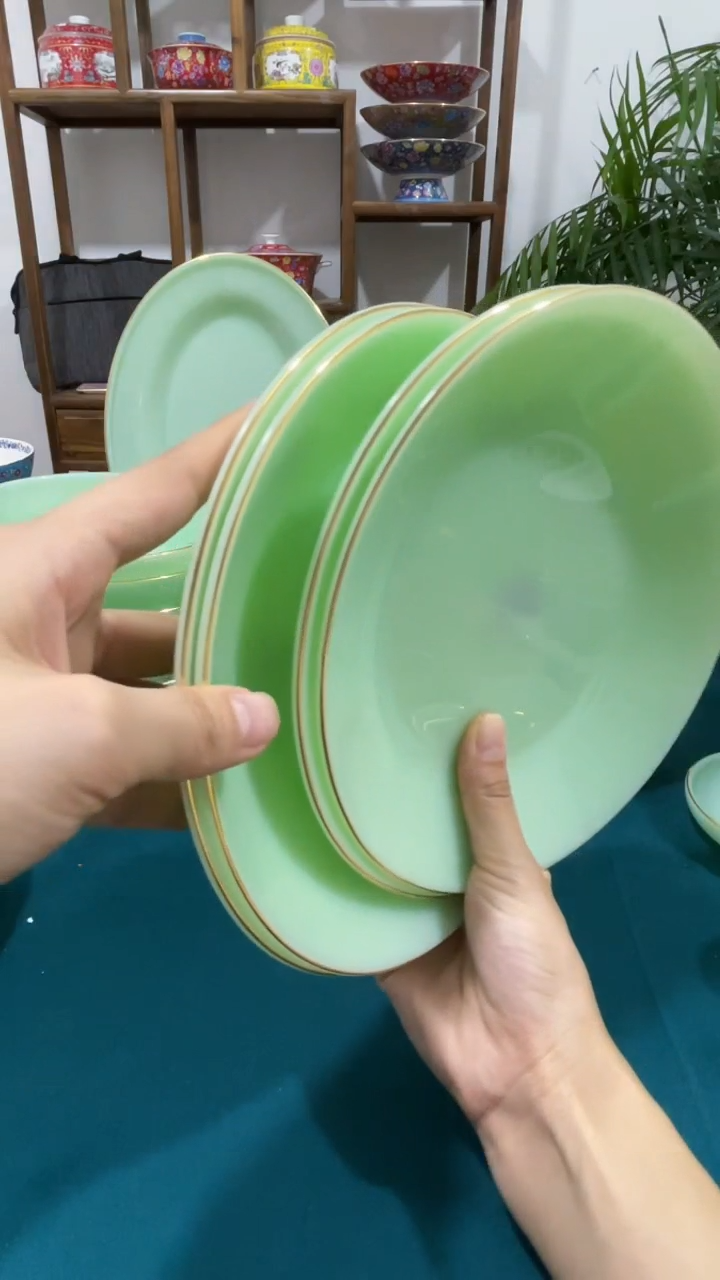 · 8英寸深盘4个  玉瓷【贝美】