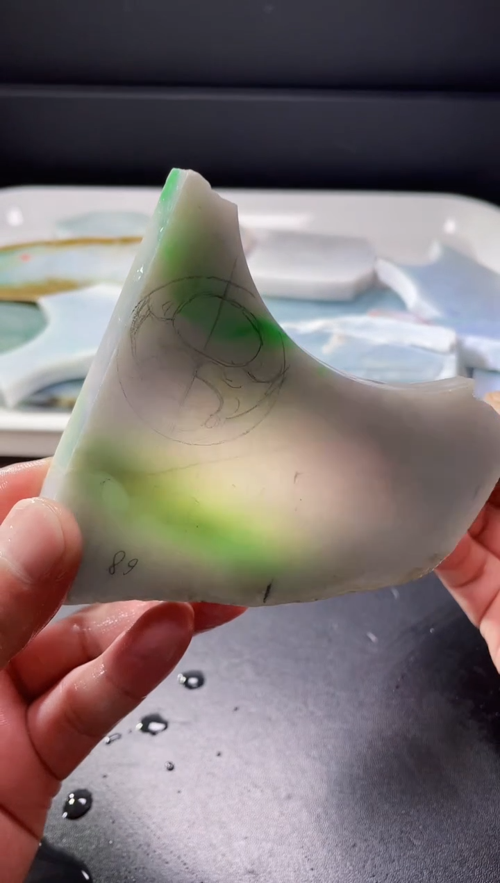 颈饰未镶嵌翡翠缅甸天然A货翡翠