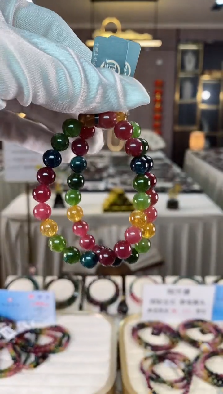 【闪购商品】碧玺单圈手串9mm+未镶嵌（多样性发一条）xion