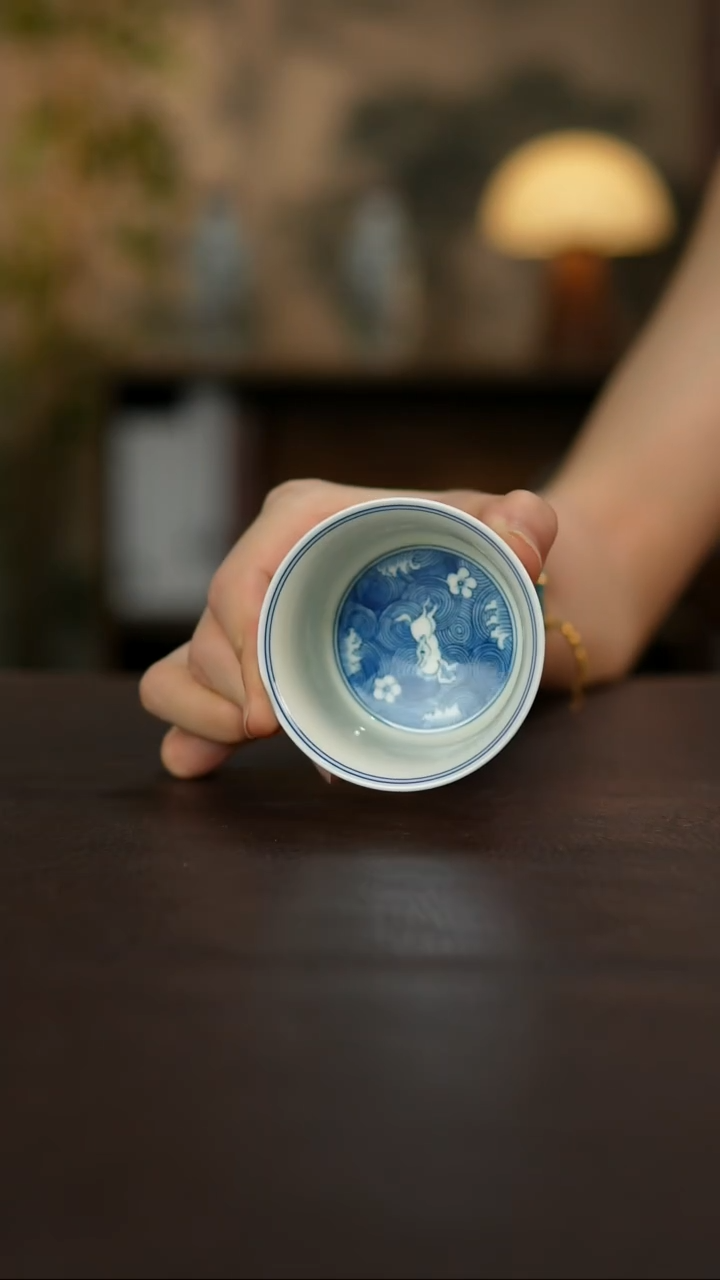 杯觅纤景德镇陶瓷杯碗柴烧多人