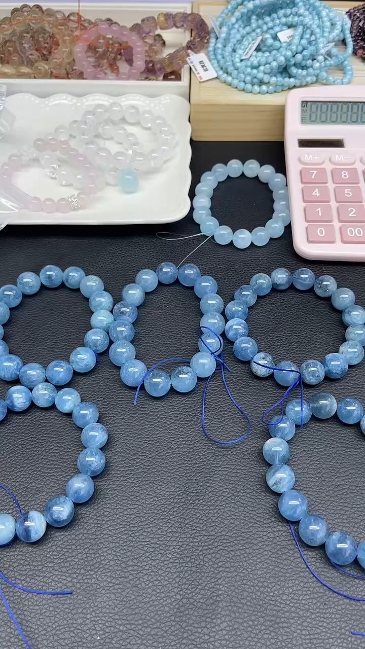 海蓝宝石手链未镶嵌011海蓝宝